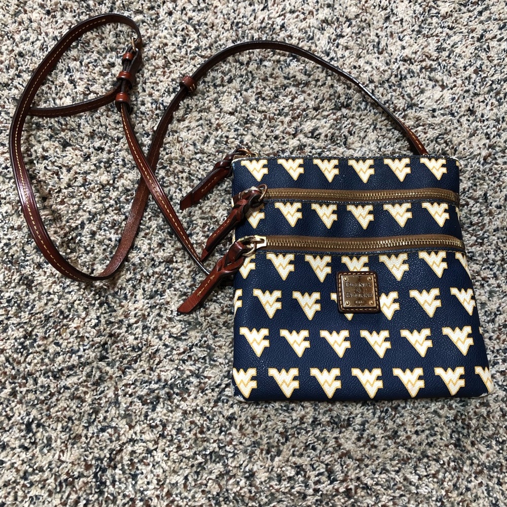 Dooney and Bourke West Virginia University Triple Zip Crossbody
